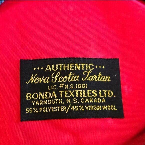 Bonda Textiles Nova Scotia Tartan Blue Plaid Skirt Hat and Scarf Set - Picture 5 of 8